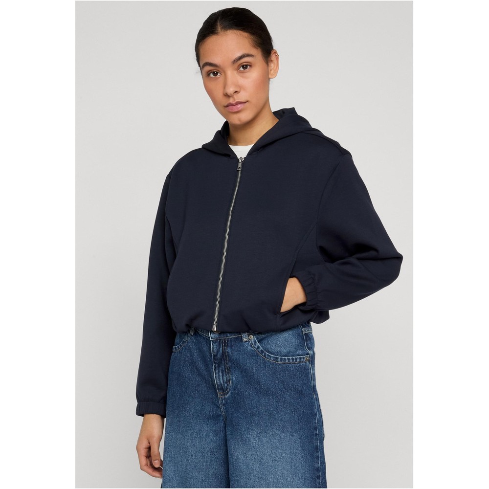 Urban Classics - Scuba Zip hoodie - Dark blue